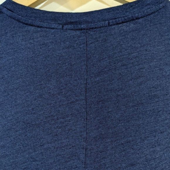 J Brand | Crete Button-Sleeve Tee in Indigo Blue - Picture 11 of 13